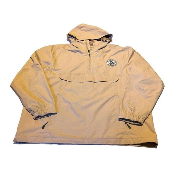 North End Tan Windbreaker Hoodie Jacket Bear Run Campground Portersville PA XL